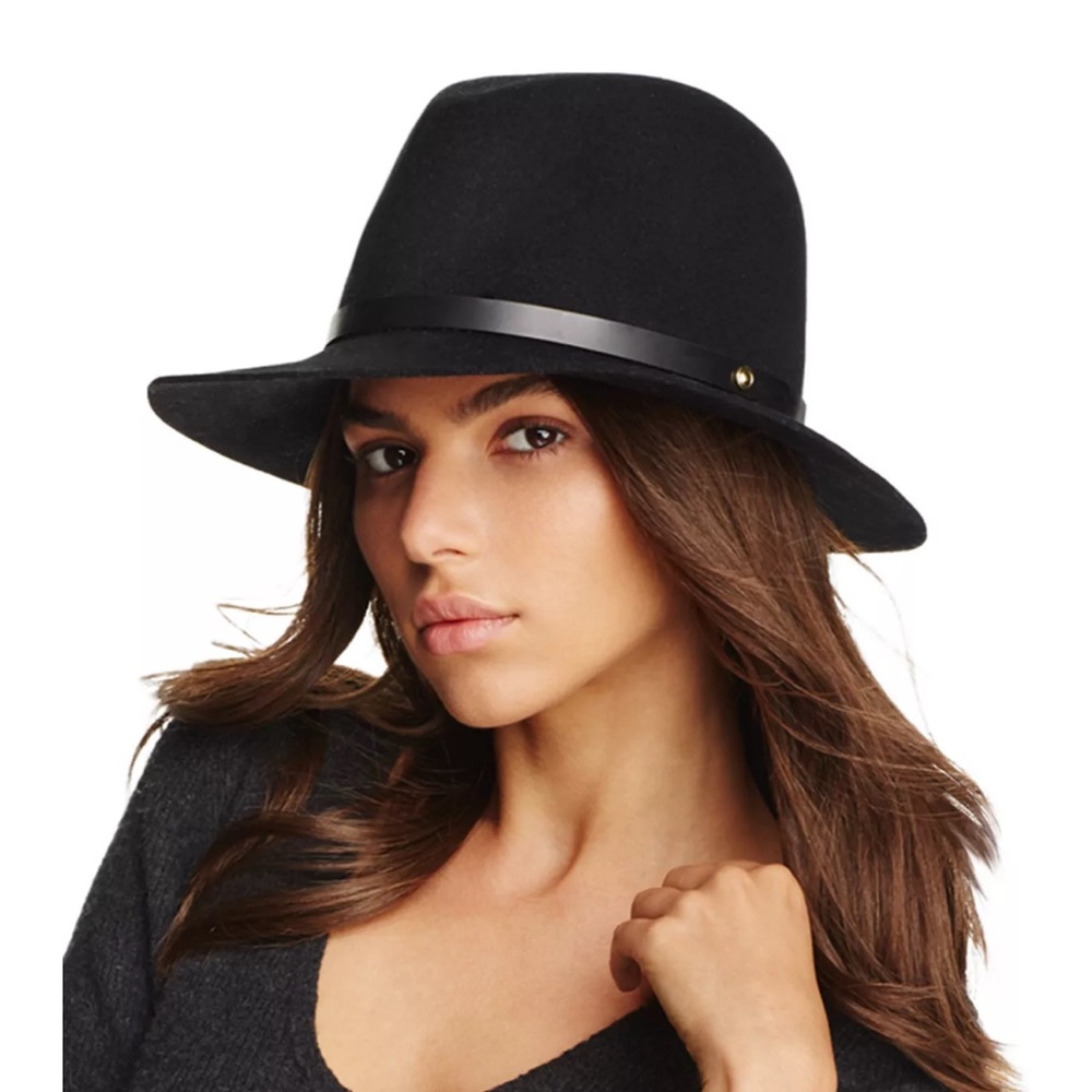 Rag & Bone Wool Fedora Black, sz. Med